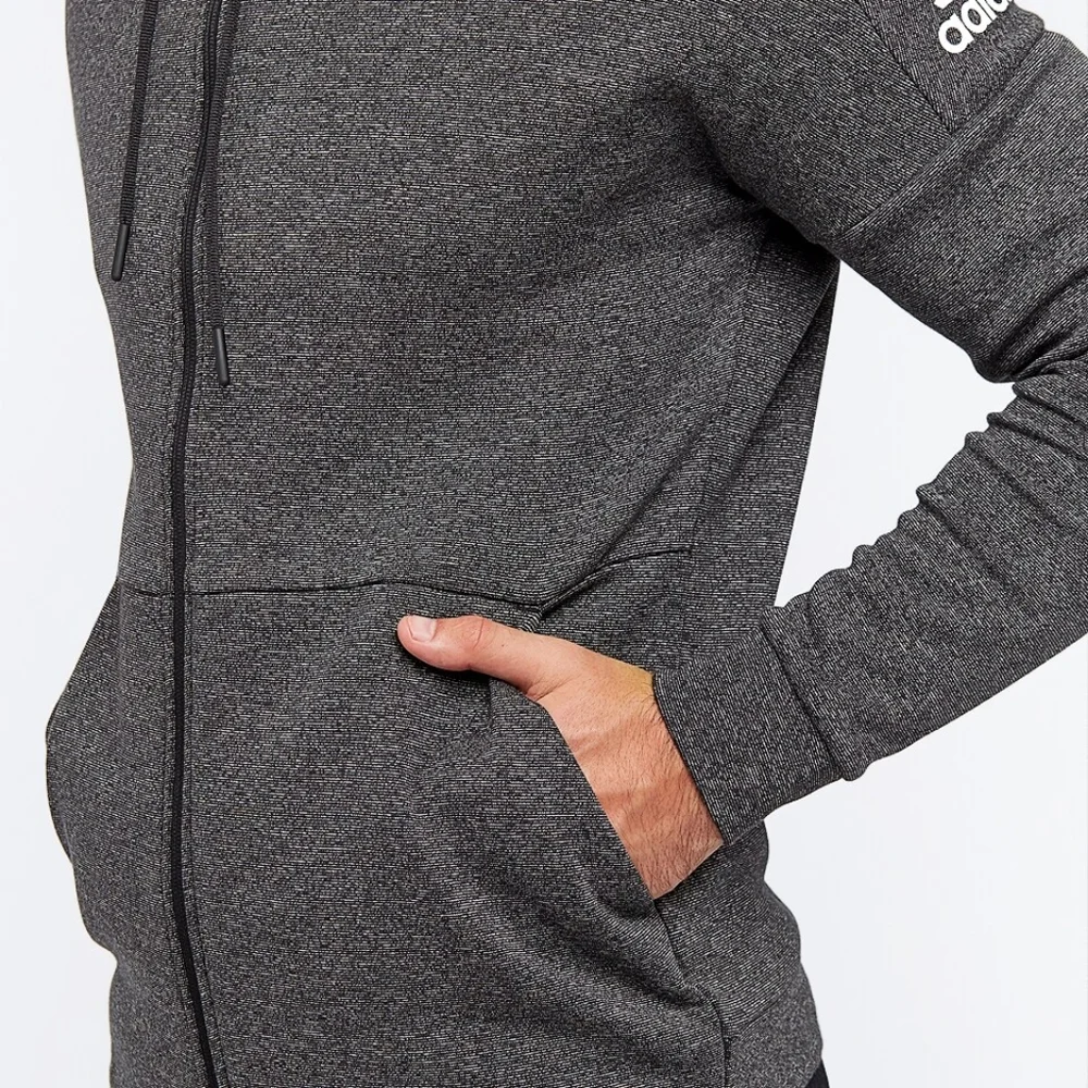 Men's adidas Id Stadium Fz Knit Gray Jacket CW0259 Hoodie